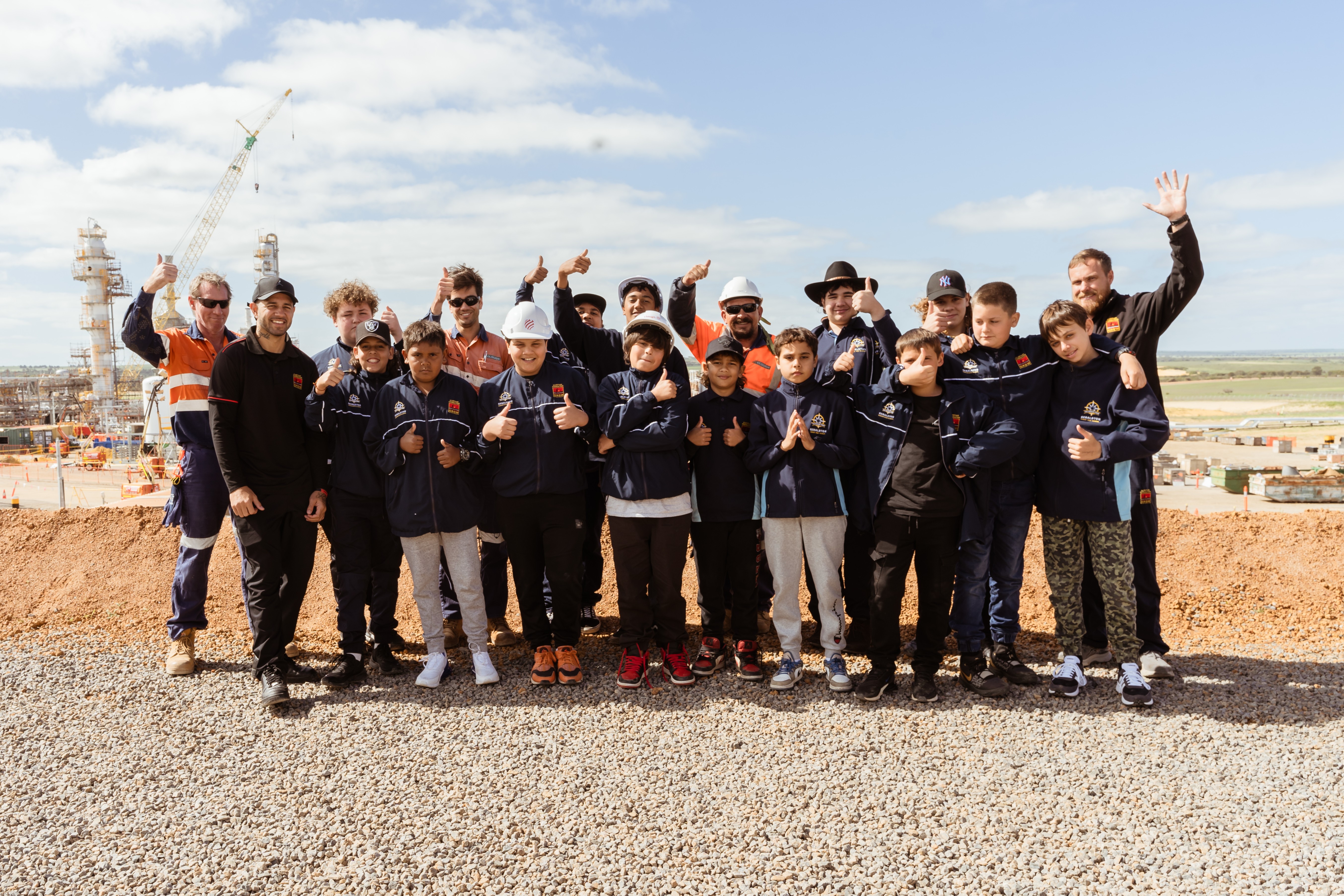 A group of students from our community partners